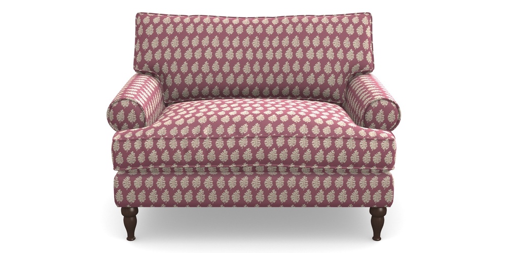 Product photograph of Cooksbridge Snuggler In Cloth 21 - Oak Leaf - Cassis from Sofas and Stuff Limited