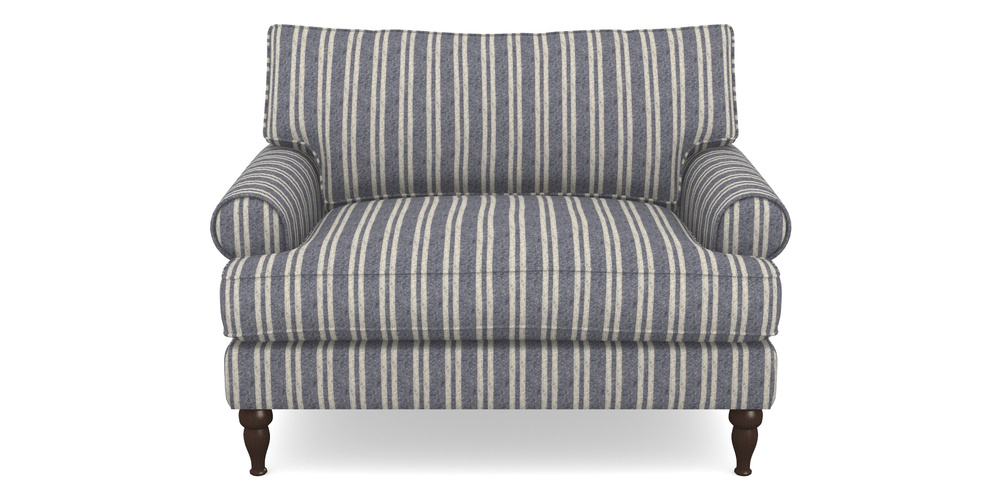 Product photograph of Cooksbridge Snuggler In Cloth 22 - Barcode - Deep Water from Sofas and Stuff Limited