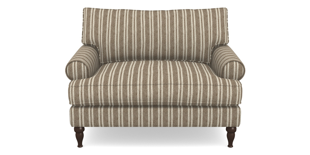 Product photograph of Cooksbridge Snuggler In Cloth 22 - Barcode - Peat from Sofas and Stuff Limited