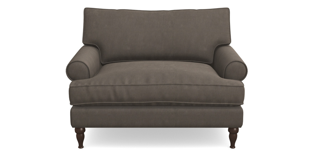 Product photograph of Cooksbridge Snuggler In Clever Tough And Eco Velvet - Chrome from Sofas and Stuff Limited