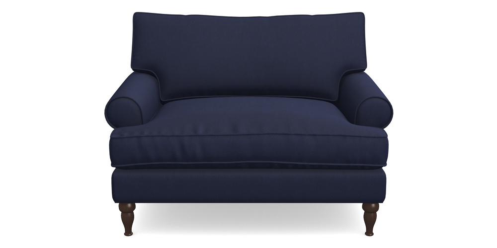 Product photograph of Cooksbridge Snuggler In Clever Tough And Eco Velvet - Indigo from Sofas and Stuff Limited