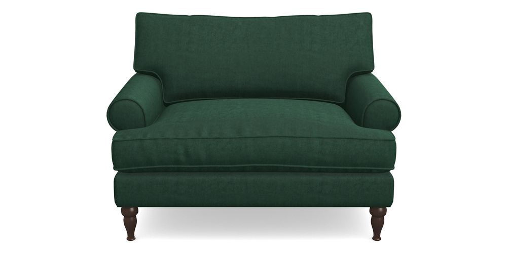 Product photograph of Cooksbridge Snuggler In Clever Tough And Eco Velvet - Pine from Sofas and Stuff Limited