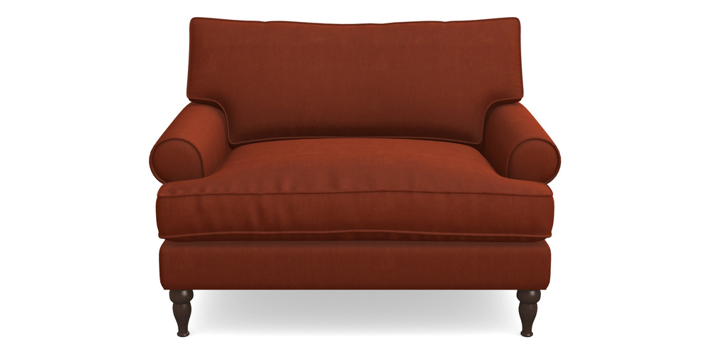 Product photograph of Cooksbridge Snuggler In Clever Tough And Eco Velvet - Tawny from Sofas and Stuff Limited