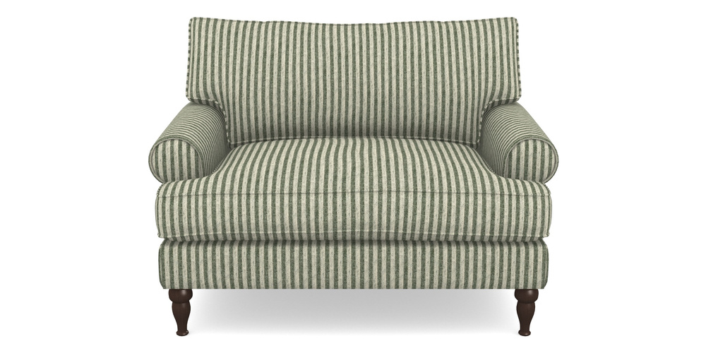 Product photograph of Cooksbridge Snuggler In Cloth 22 - Pinstripe - Courgette from Sofas and Stuff Limited