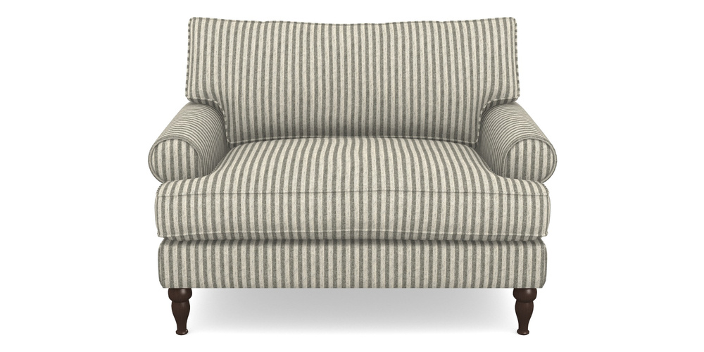 Product photograph of Cooksbridge Snuggler In Cloth 22 - Pinstripe - Seal from Sofas and Stuff Limited