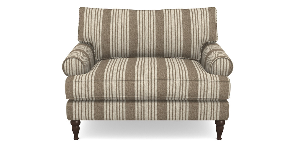 Product photograph of Cooksbridge Snuggler In Cloth 22 - Bayadere - Peat from Sofas and Stuff Limited