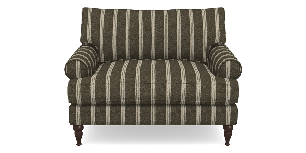 Product photograph of Cooksbridge Snuggler In Cloth 20 - Design 2 - Olive Stripe from Sofas and Stuff Limited