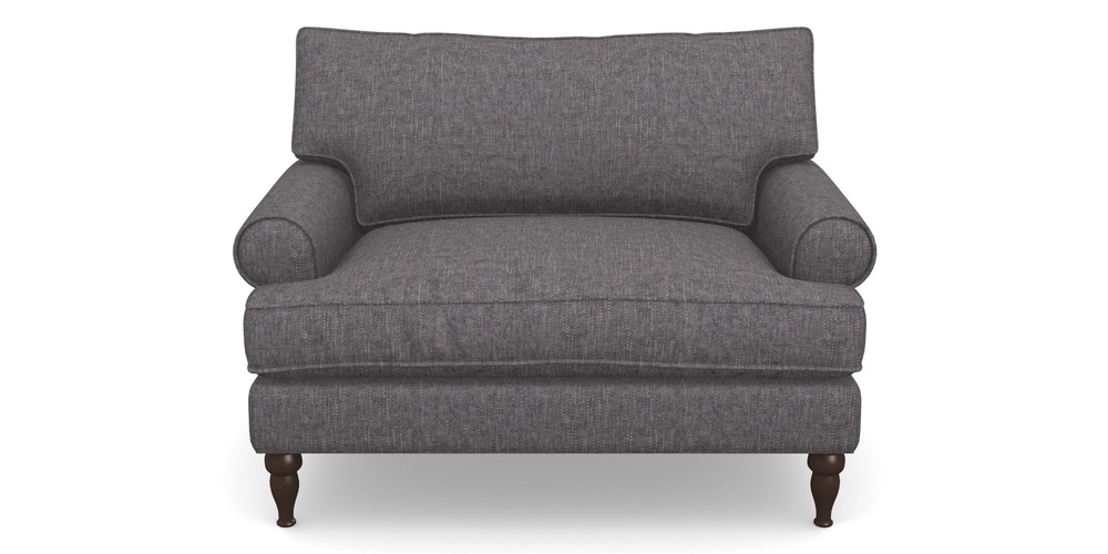 Product photograph of Cooksbridge Snuggler In Easy Clean Plain - Ash from Sofas and Stuff Limited