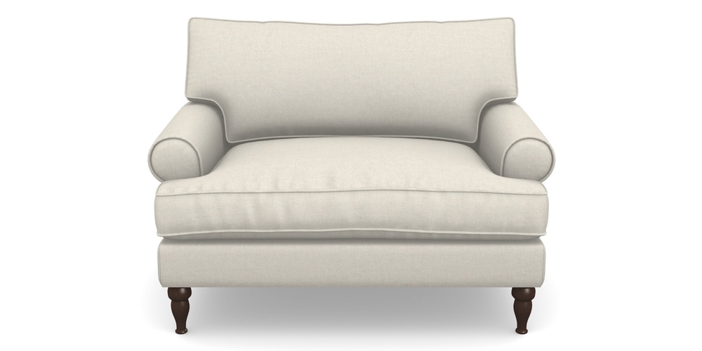 Product photograph of Cooksbridge Snuggler In Easy Clean Plain - Chalk from Sofas and Stuff Limited