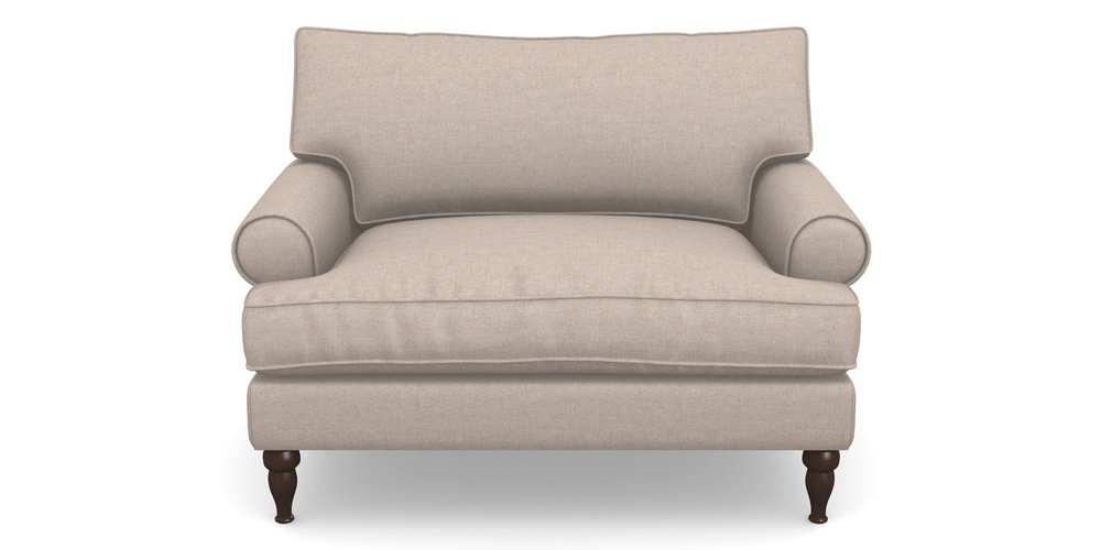 Product photograph of Cooksbridge Snuggler In Easy Clean Plain - Cream from Sofas and Stuff Limited