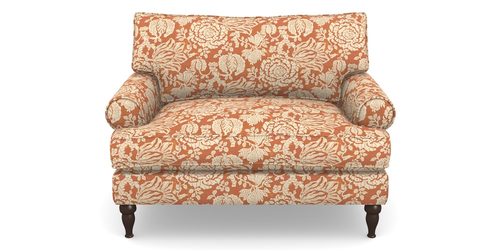 Product photograph of Cooksbridge Snuggler In V A Brompton Collection - Flowering Kale - Terracotta from Sofas and Stuff Limited