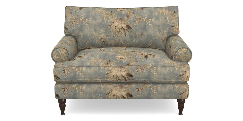 Product photograph of Cooksbridge Snuggler In Floral Linen - Zefferino Danish Girl from Sofas and Stuff Limited