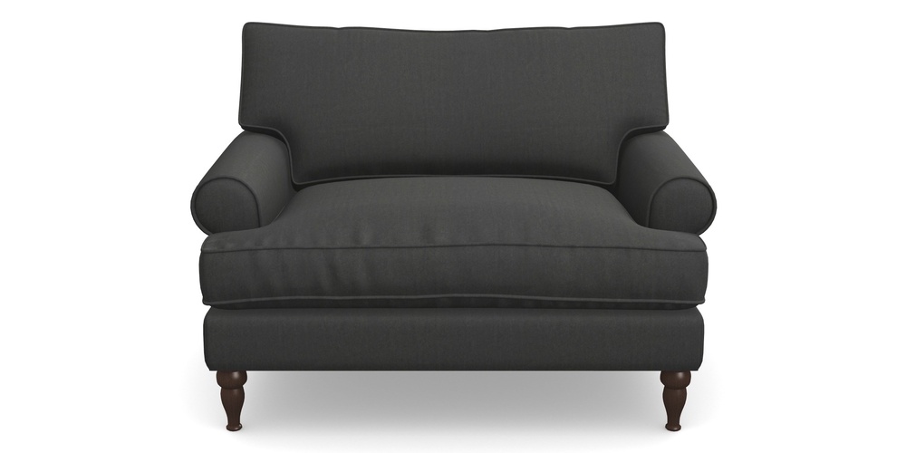 Product photograph of Cooksbridge Snuggler In House Velvet - Charcoal from Sofas and Stuff Limited