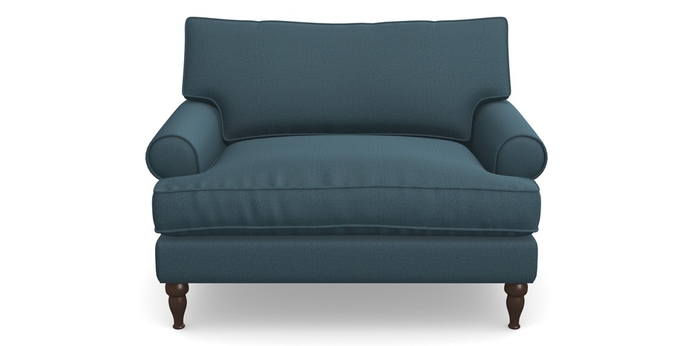 Product photograph of Cooksbridge Snuggler In House Velvet - Petrol from Sofas and Stuff Limited