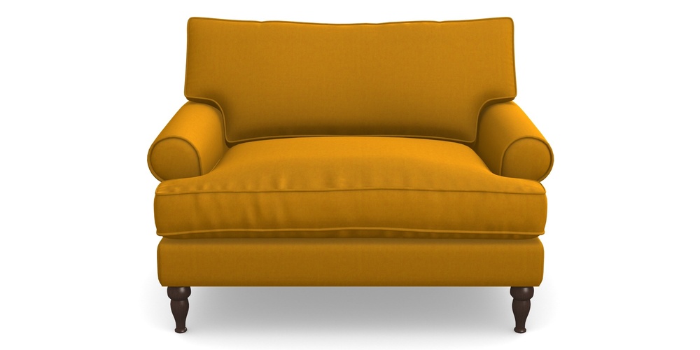 Product photograph of Cooksbridge Snuggler In House Velvet - Saffron from Sofas and Stuff Limited