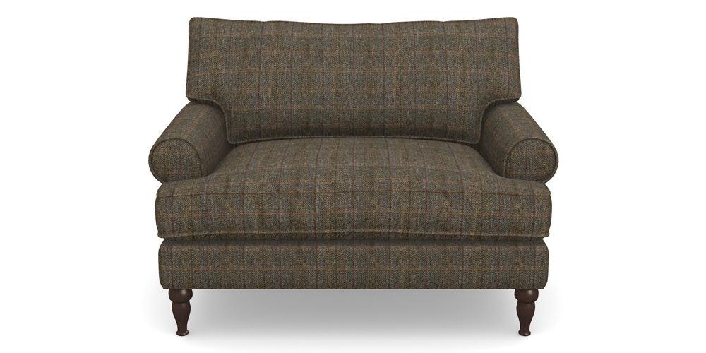 Product photograph of Cooksbridge Snuggler In Harris Tweed House - Harris Tweed House Blue from Sofas and Stuff Limited