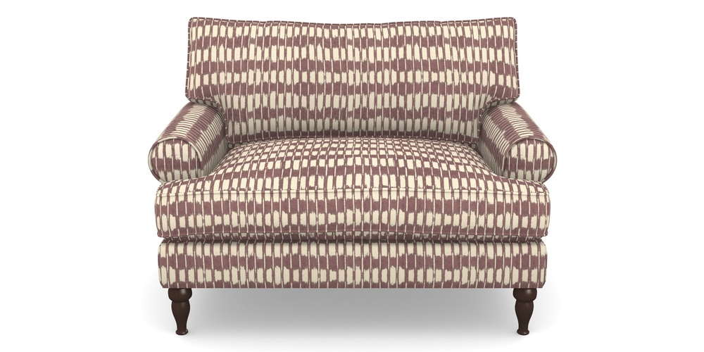 Product photograph of Cooksbridge Snuggler In V A Brompton Collection - Ikat - Cacao from Sofas and Stuff Limited