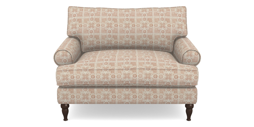 Product photograph of Cooksbridge Snuggler In Rhs Collection - Small Knot Garden Cotton Weave - Terracotta from Sofas and Stuff Limited