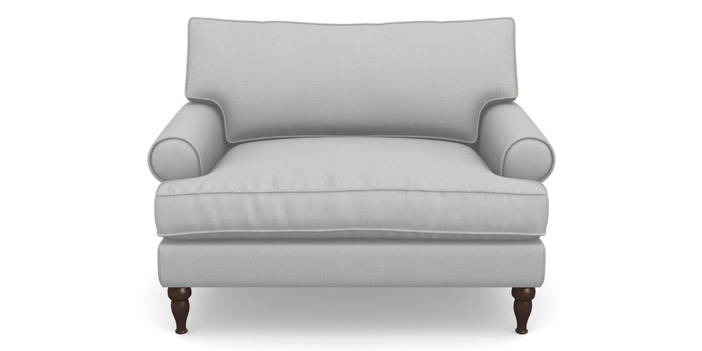 Product photograph of Cooksbridge Snuggler In Two Tone Plain - Grey from Sofas and Stuff Limited