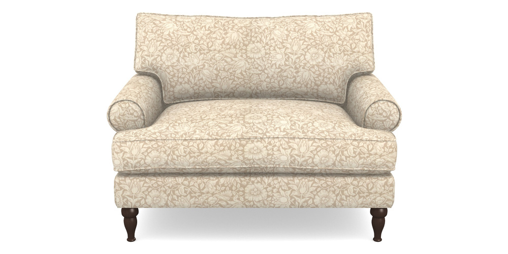 Product photograph of Cooksbridge Snuggler In William Morris Collection - Mallow - Linen from Sofas and Stuff Limited