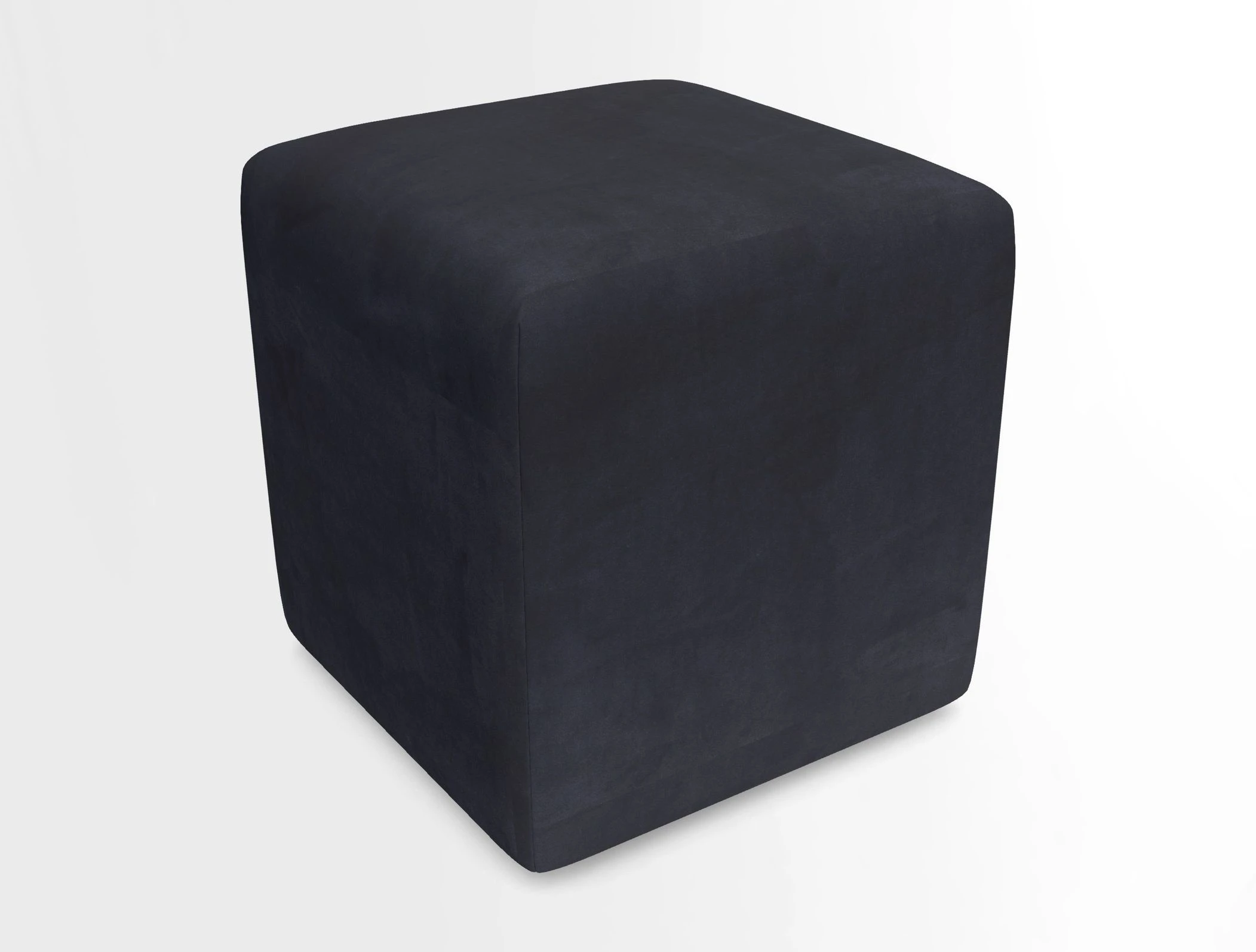 Cube Footstool in Peruvian homespun fabric