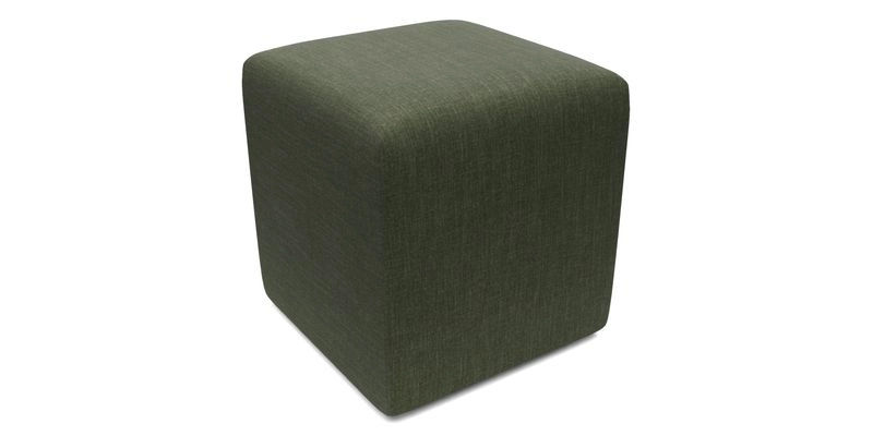 Cube Footstool in Peruvian homespun fabric Cube Footstool in Peruvian homespun fabric