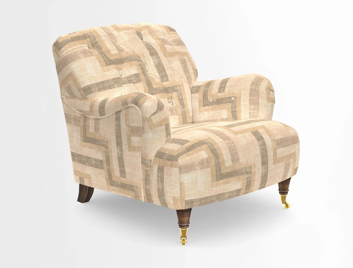 Ditchling Chair in Two Tone Plain Biscuit