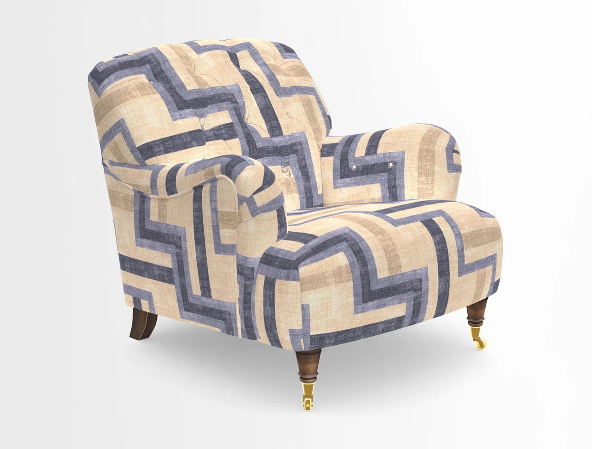 Ditchling Chair in Two Tone Plain Biscuit
