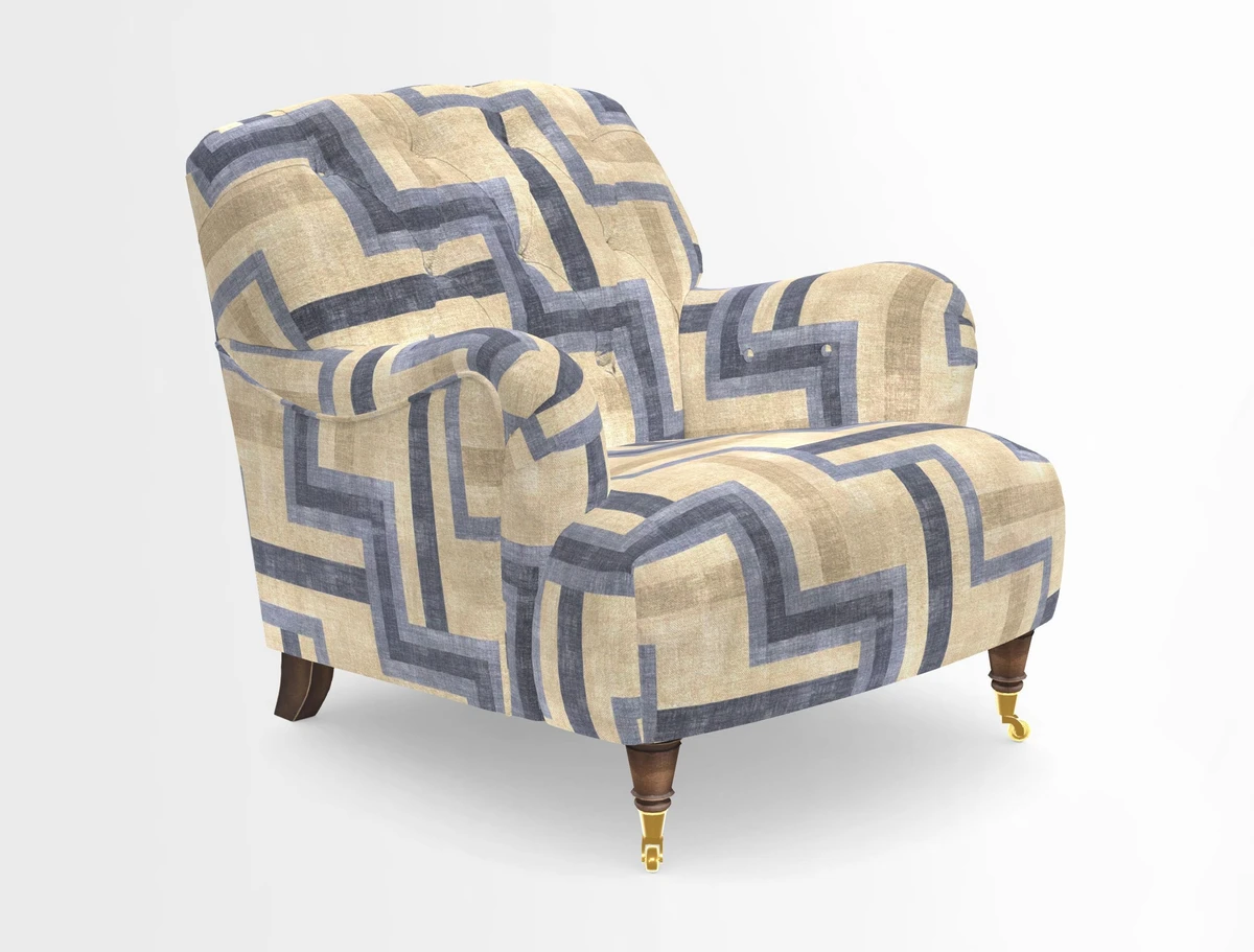 Ditchling Chair in Two Tone Plain Biscuit