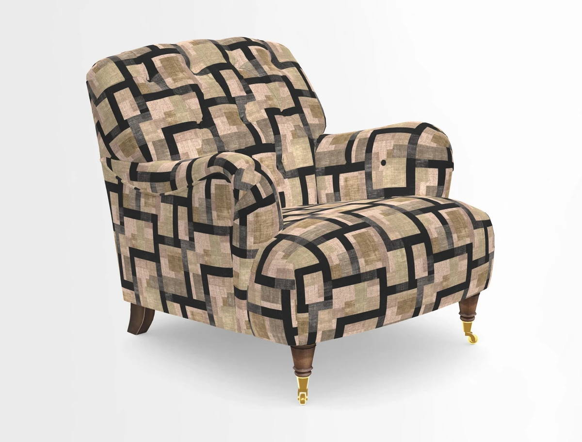 Ditchling Chair in Two Tone Plain Biscuit