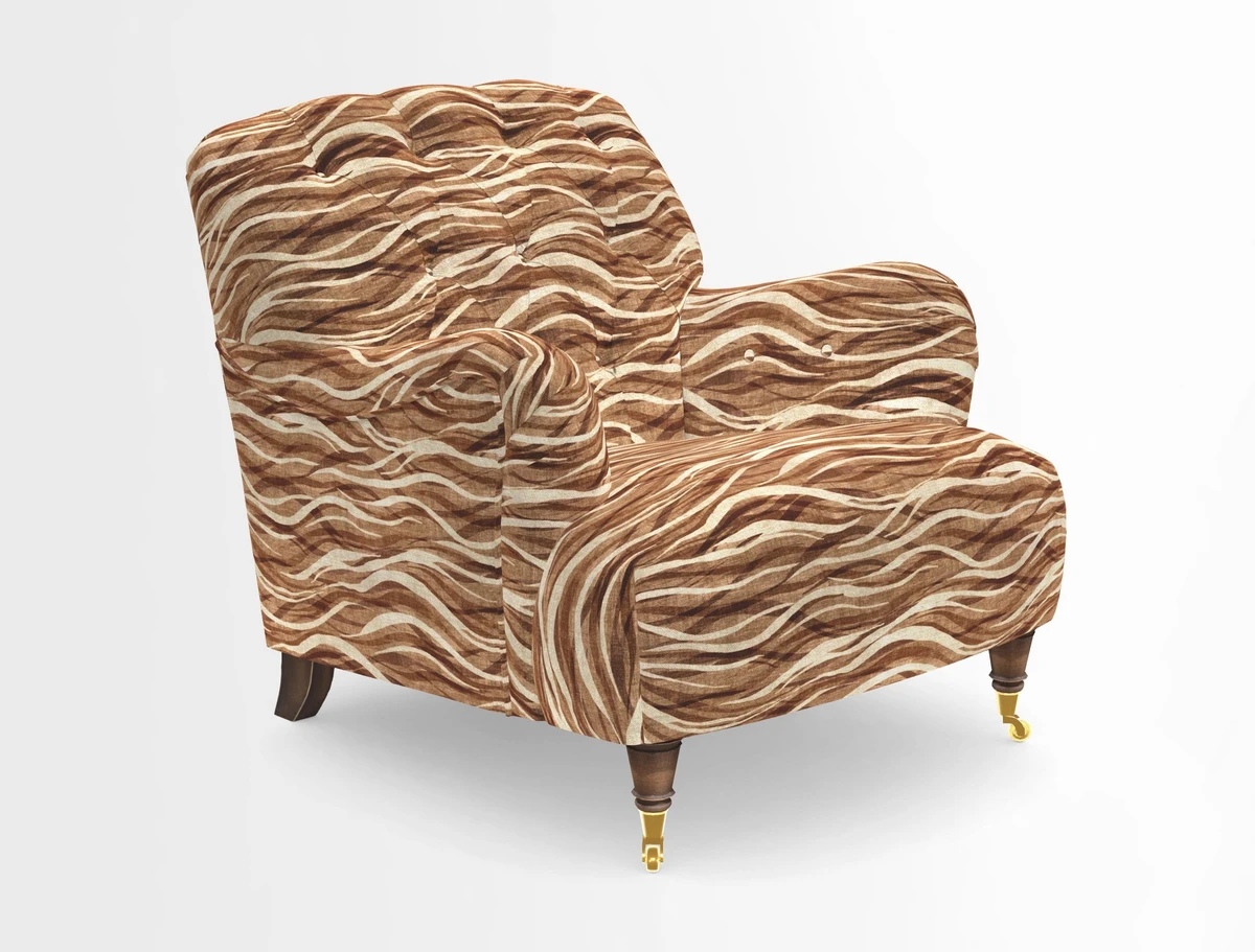 Ditchling Chair in Two Tone Plain Biscuit