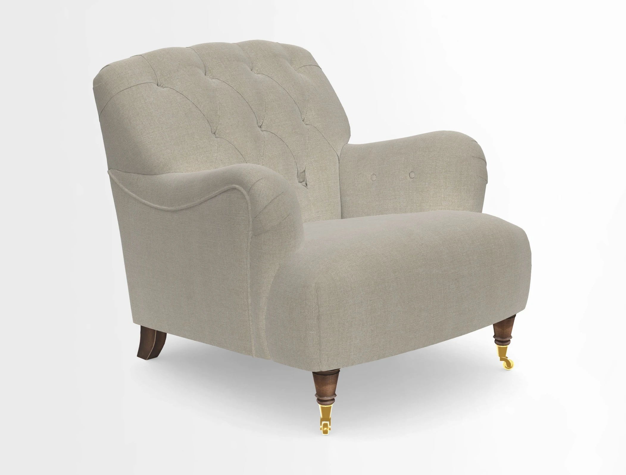 Ditchling Chair in Two Tone Plain Biscuit
