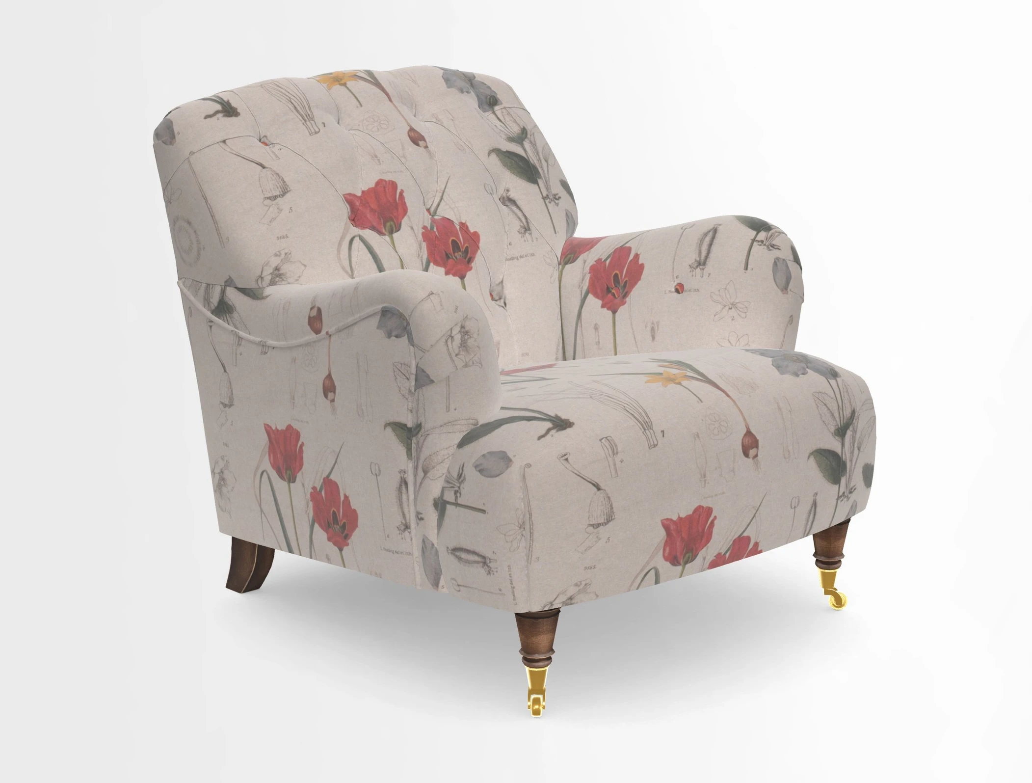 Ditchling Chair in Two Tone Plain Biscuit