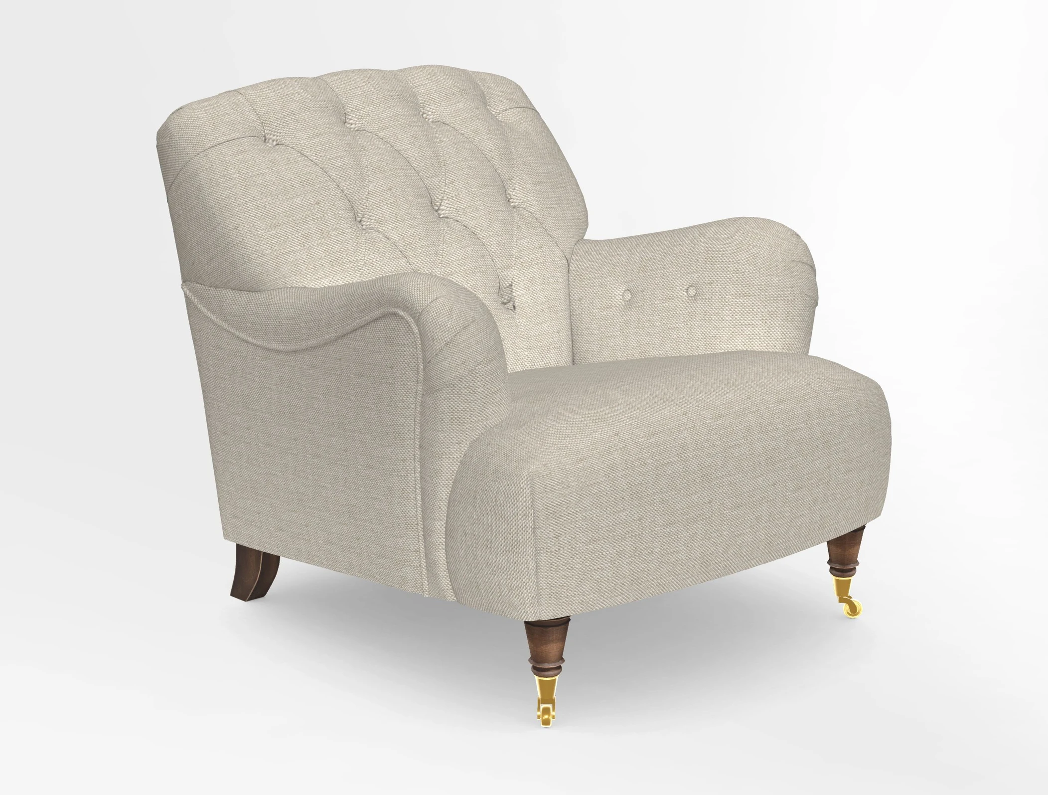 Ditchling Chair in Two Tone Plain Biscuit