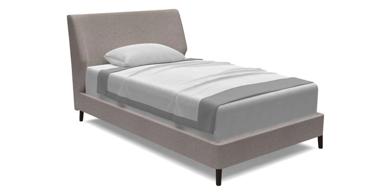 Domino Single Bed in House Velvet Claret