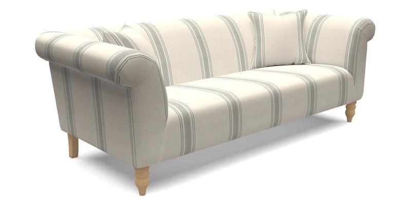  Exbury 4 Seater Sofa in Threads of India Opulent Velvets Paisley Splendour Rouge