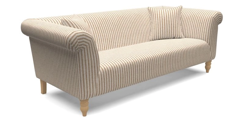  Exbury 4 Seater Sofa in Threads of India Opulent Velvets Paisley Splendour Rouge