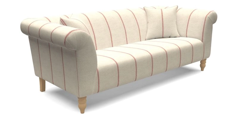 Exbury 3 Seater Sofa in Padua Pavement Forest with Scatters in Gertrude Jekyll Velvet Ink