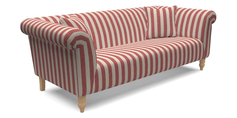 Exbury 3 Seater Sofa in Padua Pavement Forest with Scatters in Gertrude Jekyll Velvet Ink