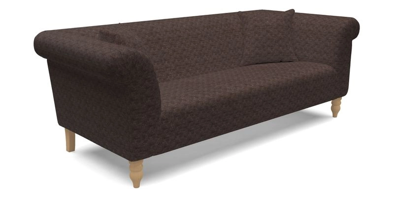 Exbury 3 Seater Sofa in Padua Pavement Forest with Scatters in Gertrude Jekyll Velvet Ink
