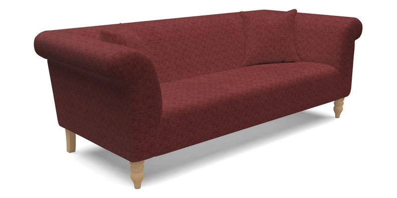 Exbury 3 Seater Sofa in Padua Pavement Forest with Scatters in Gertrude Jekyll Velvet Ink