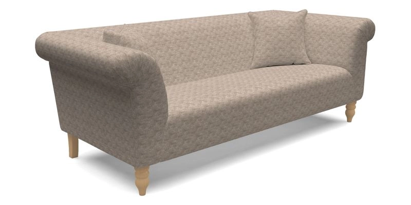 Exbury 3 Seater Sofa in Padua Pavement Forest with Scatters in Gertrude Jekyll Velvet Ink
