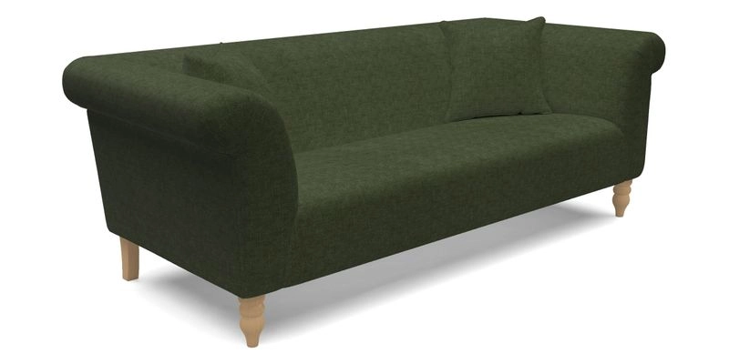  Exbury 4 Seater Sofa in Threads of India Opulent Velvets Paisley Splendour Rouge