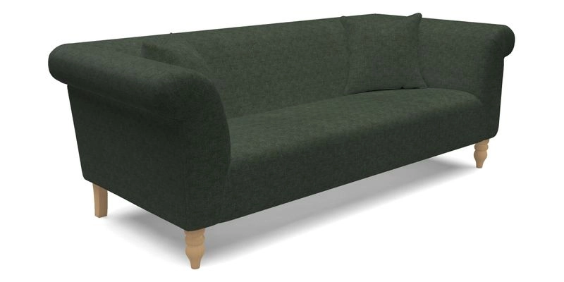  Exbury 4 Seater Sofa in Threads of India Opulent Velvets Paisley Splendour Rouge