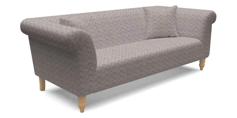  Exbury 4 Seater Sofa in Threads of India Opulent Velvets Paisley Splendour Rouge