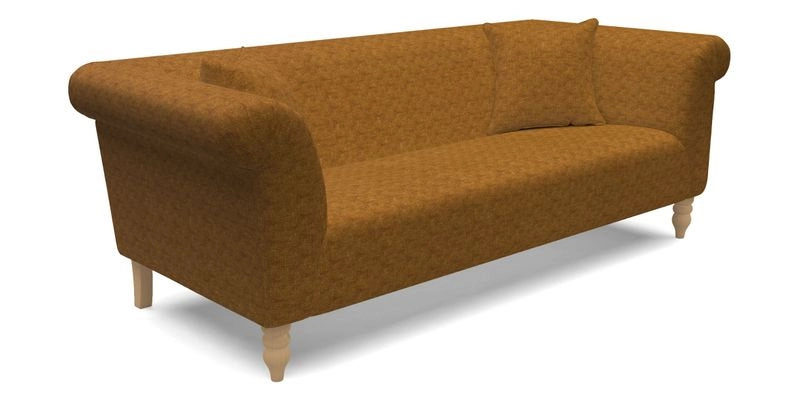  Exbury 4 Seater Sofa in Threads of India Opulent Velvets Paisley Splendour Rouge