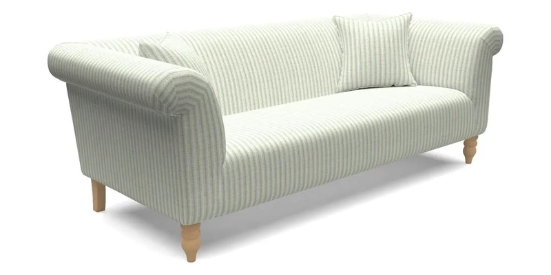  Exbury 4 Seater Sofa in Threads of India Opulent Velvets Paisley Splendour Rouge