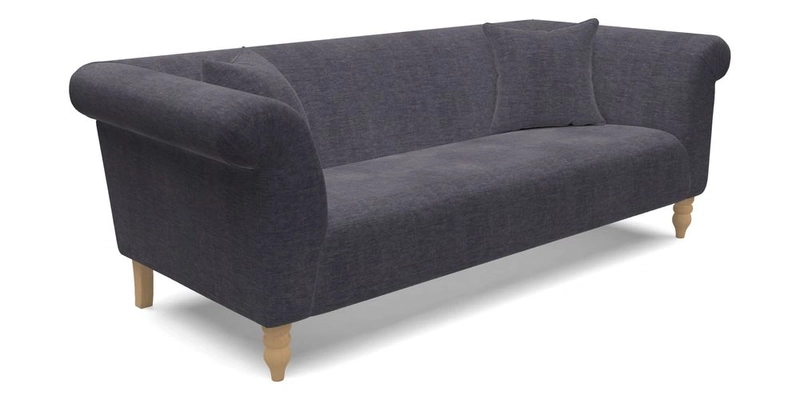  Exbury 4 Seater Sofa in Threads of India Opulent Velvets Paisley Splendour Rouge