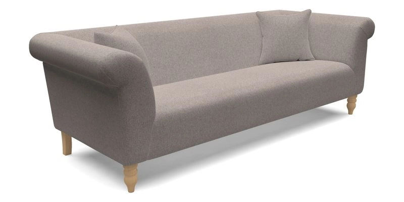 Exbury 3 Seater Sofa in Padua Pavement Forest with Scatters in Gertrude Jekyll Velvet Ink