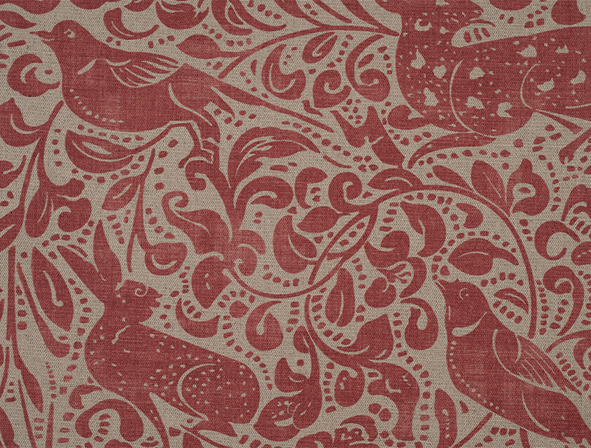 Spill Resistant V&A Bird and Rabbit: Red